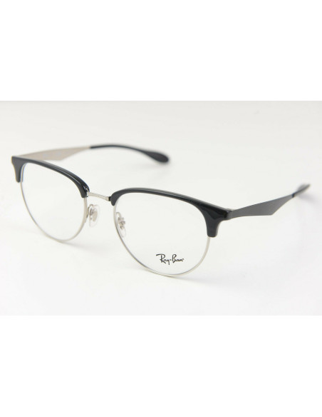 Ray Ban Oftalmico Rb6396 2932 Clubmaster Negro Plateado Icon | Sunn...