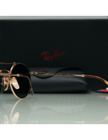 Ray Ban RB8147M 9143 Round Titanium Dorado G-15 Polarizado | Sunnie...