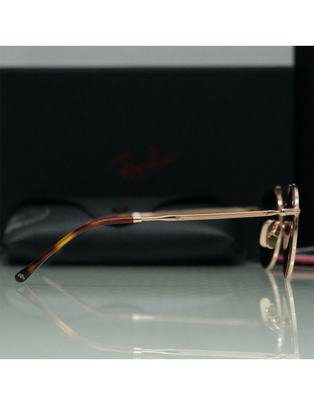 Ray Ban RB8147M 9143 Round Titanium Dorado G-15 Polarizado | Sunnie...