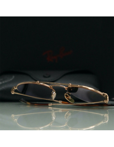 Ray Ban RB8147M 9143 Round Titanium Dorado G-15 Polarizado | Sunnie...