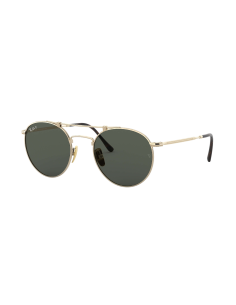 Ray Ban RB8147M 9143 Round Titanium Dorado G-15 Polarizado | Sunnie...