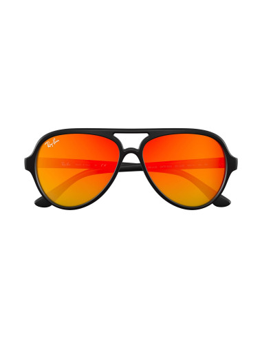 Ray Ban Rb4125 601S69 Cats 5000 Naranja Espejo Negro Mate | Sunnies...