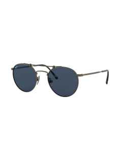 Ray Ban RB8147 9138T0 Round Titanium Azul Pewter Original | Sunnies...