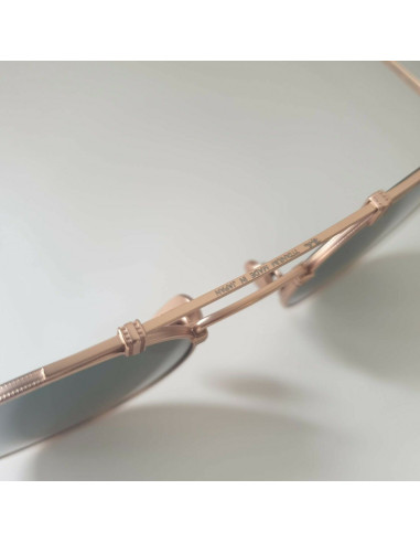 Ray Ban RB8147 913658 Round Titanium Negro G-15 Dorado | Sunnies.uno