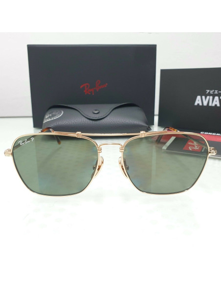 Ray Ban RB8136M 9143 Caravan Titanium G-15 Dorado Polarizado | Sunn...