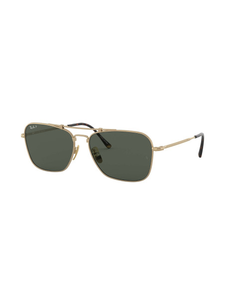 Ray Ban RB8136M 9143 Caravan Titanium G-15 Dorado Polarizado | Sunn...