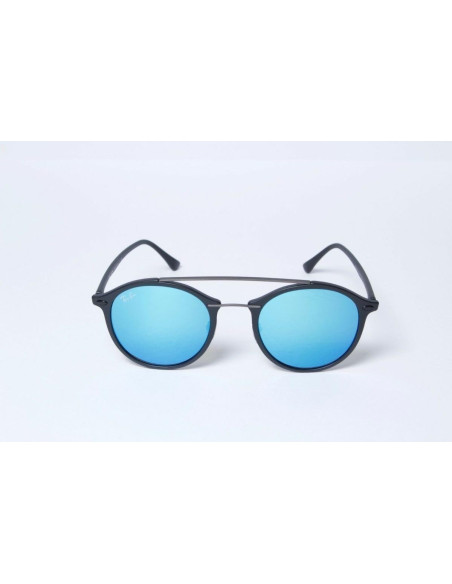 Ray Ban Rb4266 601s55 Round Double Bridge Lightray Azul Icon | Sunn...