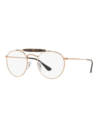 Ray Ban Oftalmico Rb3747v 2943 Round Double Bridge Cobre | Sunnies.uno