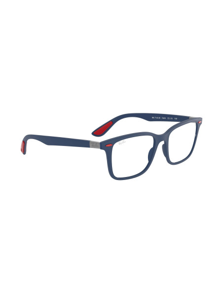 Ray Ban Rb7144M F604 Oftalmico Square Scuderia Ferrari Azul Rojo | ...