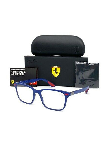 Ray Ban Rb7144M F604 Oftalmico Square Scuderia Ferrari Azul Rojo | ...