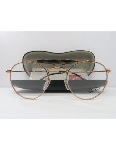 Ray Ban Oftalmico Rb3747v 2943 Round Double Bridge Cobre | Sunnies.uno