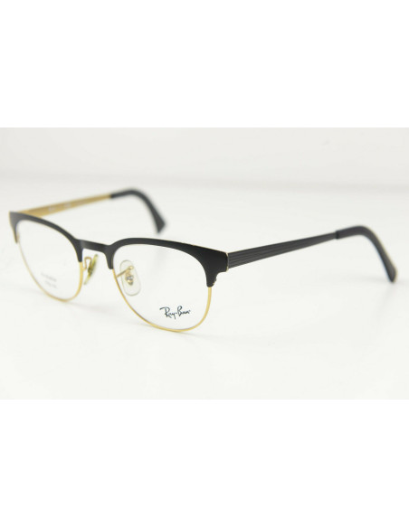 Ray Ban Oftalmico Rb6317 2833 Clubmaster Metal Negro Dorado | Sunni...