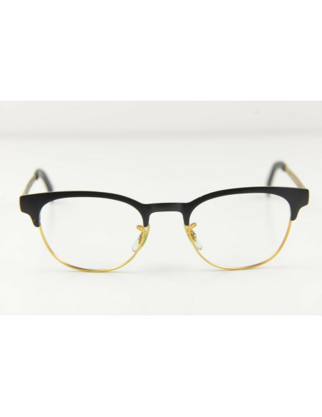 Ray Ban Oftalmico Rb6317 2833 Clubmaster Metal Negro Dorado | Sunni...
