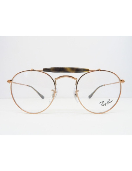 Ray Ban Oftalmico Rb3747v 2943 Round Double Bridge Cobre | Sunnies.uno