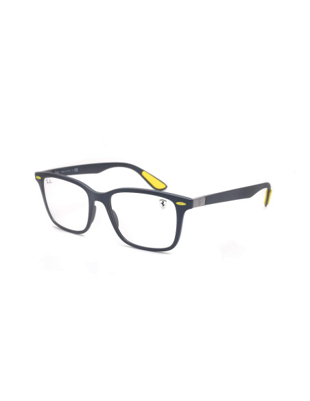 Ray Ban RB7144M F608 Oftalmico Square Scuderia Ferrari Amarillo Gri...