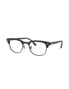 Ray Ban Oftálmico Rb5154 2077 Clubmaster Negro Mate Gris | Sunnies.uno