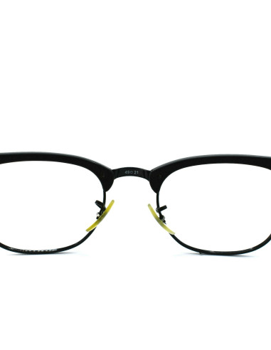 Ray Ban Oftálmico Rb5154 2077 Clubmaster Negro Mate Gris | Sunnies.uno