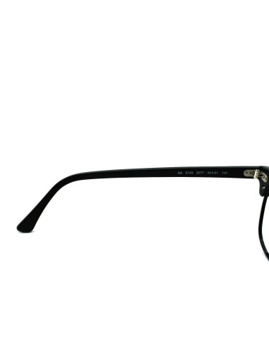 Ray Ban Oftálmico Rb5154 2077 Clubmaster Negro Mate Gris | Sunnies.uno