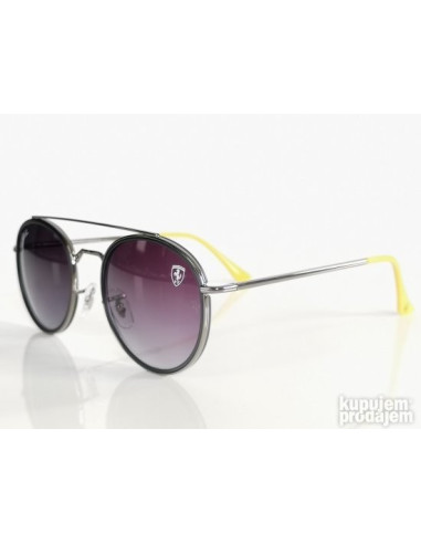 Ray Ban Rb3647 F030/71 Round Duble Bridge Scuderia Ferrari Gris degradado | Sunnies...