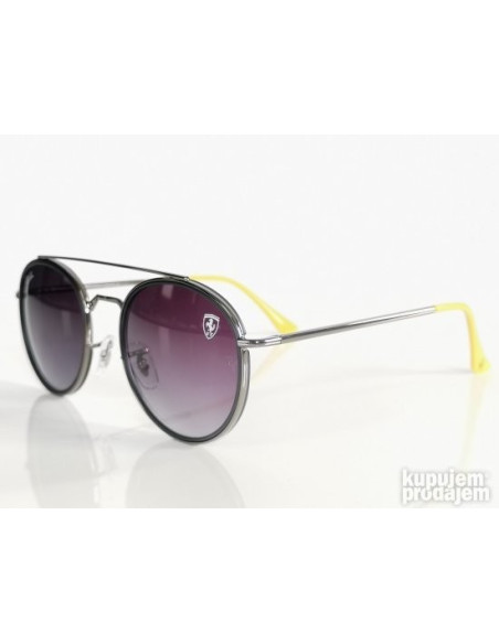 Ray Ban Rb3647 F030/71 Round Duble Bridge Scuderia Ferrari Gris degradado | Sunnies...