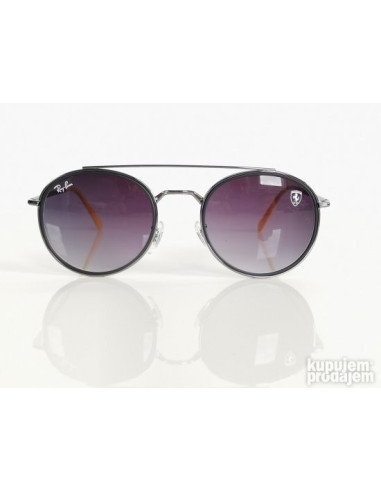 Ray Ban Rb3647 F030/71 Round Duble Bridge Scuderia Ferrari Gris degradado | Sunnies...