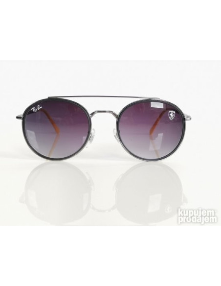 Ray Ban Rb3647 F030/71 Round Duble Bridge Scuderia Ferrari Gris degradado | Sunnies...