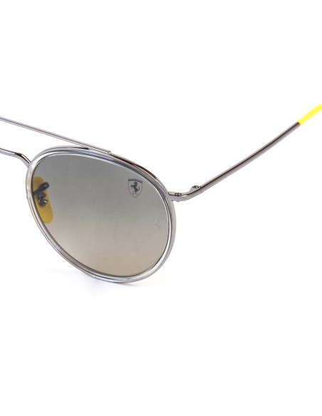 Ray Ban Rb3647 F030/71 Round Duble Bridge Scuderia Ferrari Gris degradado | Sunnies...