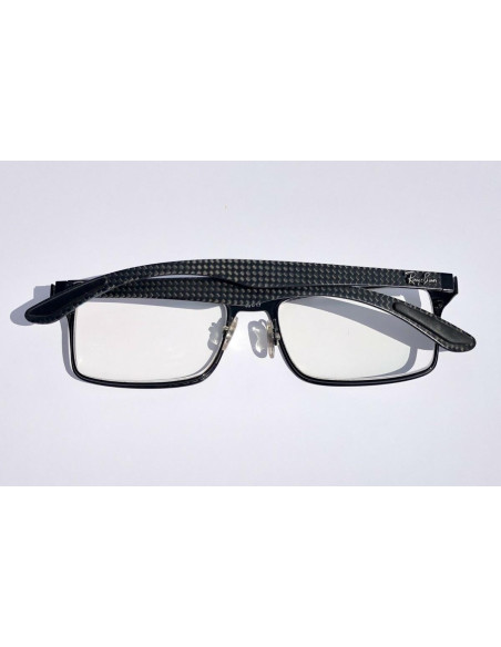 Ray Ban Oftalmico Rb8415 2848 Square Negro Fibra De Carbono | Sunni...