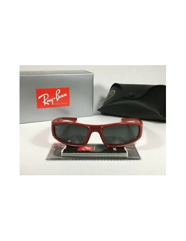 Ray Ban Rb4335 6487/87 Rectangular Acetato Rojo Negro | Sunnies...