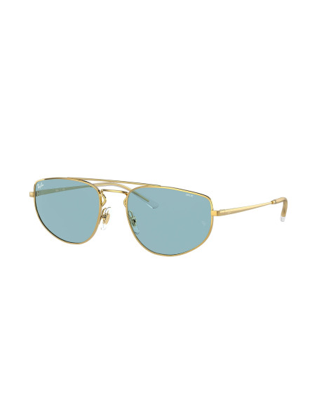 Ray Ban RB3668 001/Q2 Square Shape Azul Transparente Dorado | Sunnie...