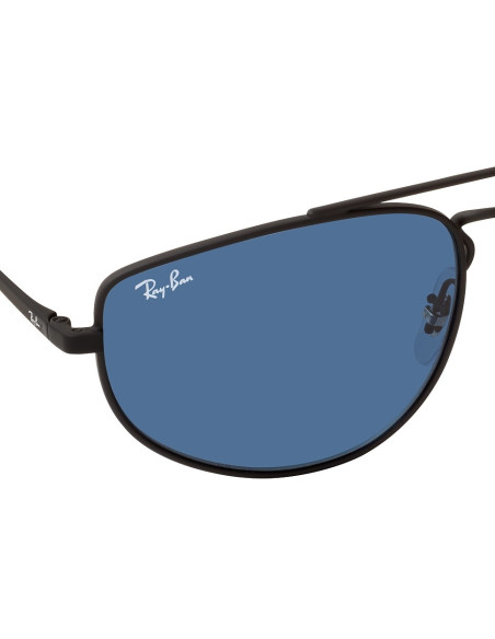 Ray Ban RB3668 901480 Square Shape Negro Azul transparente  | Sunnies...