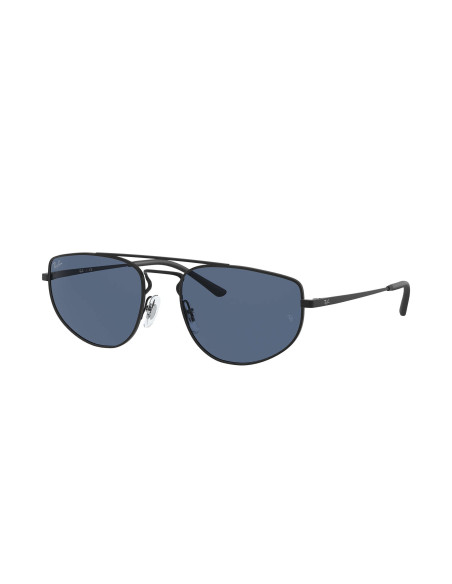 Ray Ban RB3668 901480 Square Shape Negro Azul transparente  | Sunnies...