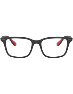 Ray Ban Rb7144 F602 Oftalmico Square Scuderia Ferrari Negro Rojo | Sunnies... 2