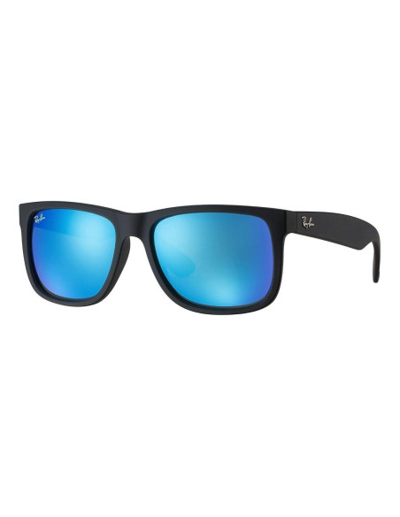 Ray Ban Rb4165 622/55 Justin Negro Mate Azul Espejo Original | Sunn...