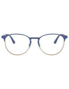 Ray Ban Oftalmico Rb6375v 3053 Round Metal Azul Dorado | Sunnies.uno 2