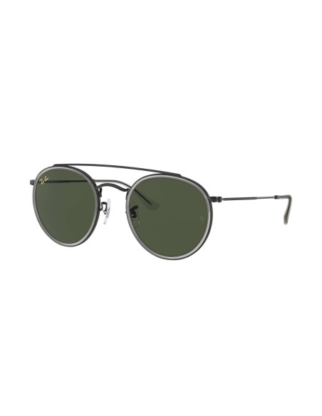 Ray Ban Rb3647n 921231 Round Double Bridge Negro Clasico | Sunnie...