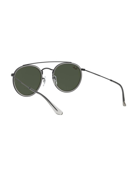 Ray Ban Rb3647n 921231 Round Double Bridge Negro Clasico | Sunnie...