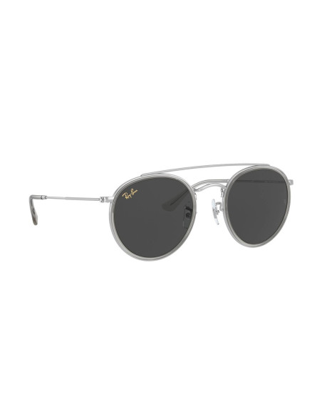 Ray Ban Rb3647n 921231 Round Double Bridge Negro Clasico | Sunnie...