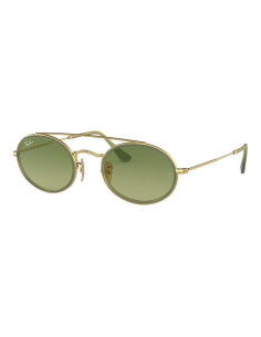 Ray Ban Rb3847n 91224m Oval Double Bridge Verde Degradado | Sunnies...
