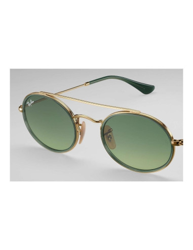 Ray Ban Rb3847n 91224m Oval Double Bridge Verde Degradado | Sunnies...