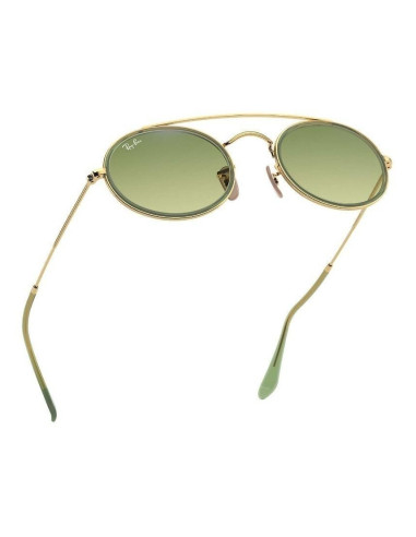 Ray Ban Rb3847n 91224m Oval Double Bridge Verde Degradado | Sunnies...