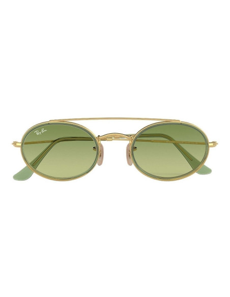 Ray Ban Rb3847n 91224m Oval Double Bridge Verde Degradado | Sunnies...