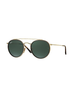 Ray Ban Rb3647n 001 Round Double Bridge Negro G-15 Dorado | Sunnies.uno