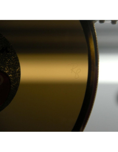 Ray Ban Rb3647n 001 Round Double Bridge Negro G-15 Dorado | Sunnies.uno