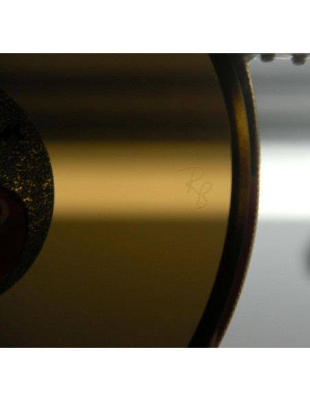 Ray Ban Rb3647n 001 Round Double Bridge Negro G-15 Dorado | Sunnies.uno