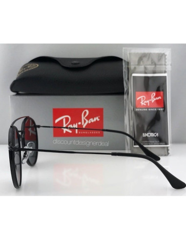 Ray Ban Rb3647n 001 Round Double Bridge Negro G-15 Dorado | Sunnies.uno