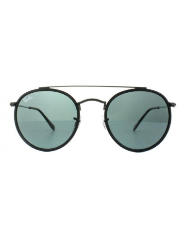 Ray Ban Rb3647n 001 Round Double Bridge Negro G-15 Dorado | Sunnies.uno
