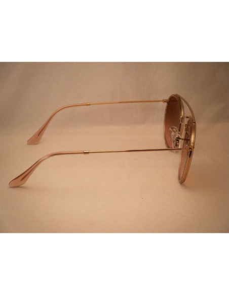 Ray Ban Rb3647n 001 Round Double Bridge Negro G-15 Dorado | Sunnies.uno