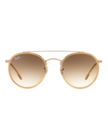 Ray Ban Rb3647n 001 Round Double Bridge Negro G-15 Dorado | Sunnies.uno