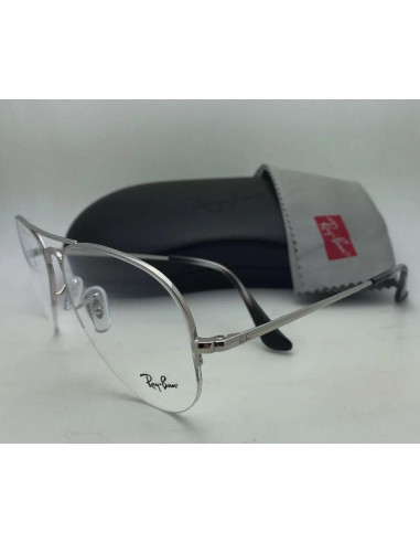 Ray Ban Oftalmico Rb6589 2501 Aviator Gaze Plateado Original | Sunn...